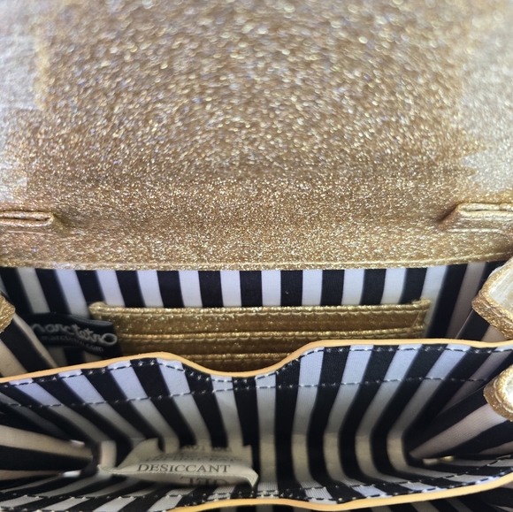 Marc Tetro Dachshund Doxie Gold Glitter Wallet Set - Picture 4 of 7